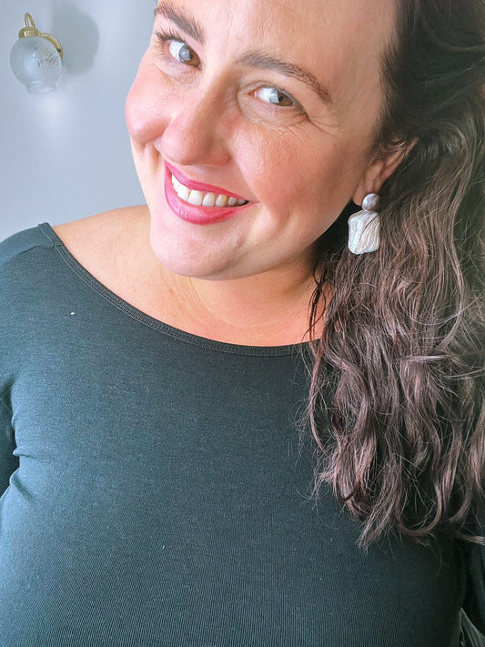 AMELIA SQUARE DROP EARRINGS
