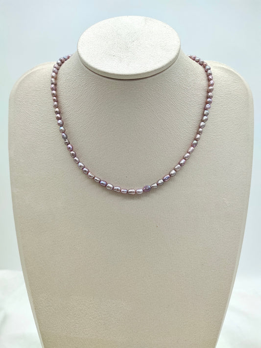 JACARANDA BABY RICE PEARL NECKLACE