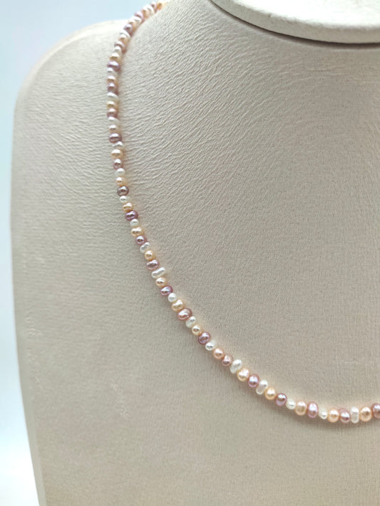 MINI FRESHWATER KESHI PEARL NECKLACE