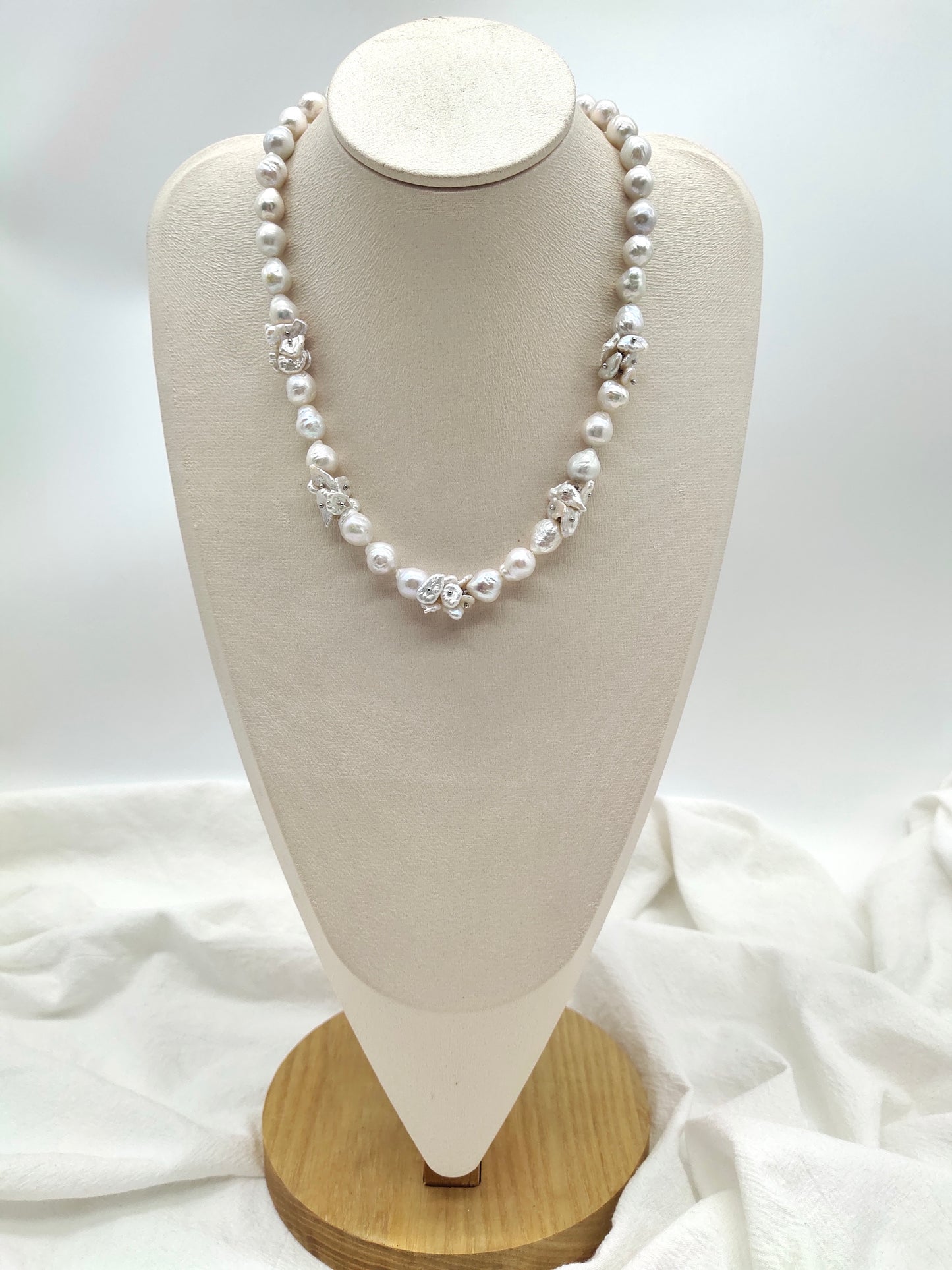 LARGE KESHI PEARL NECKLACE