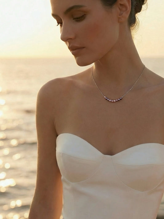 NATURAL PINK BABY PEARL NECKLACE