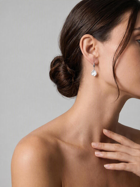 PETAL KESHI PEARL EARRINGS
