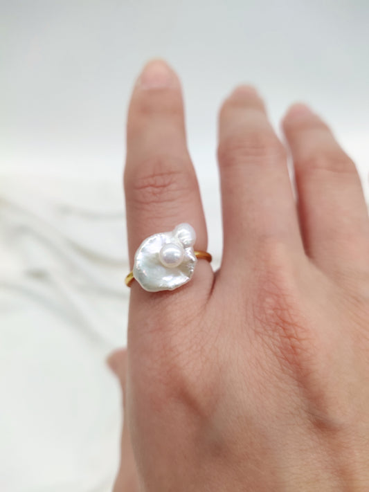 KESHI PEARL RING