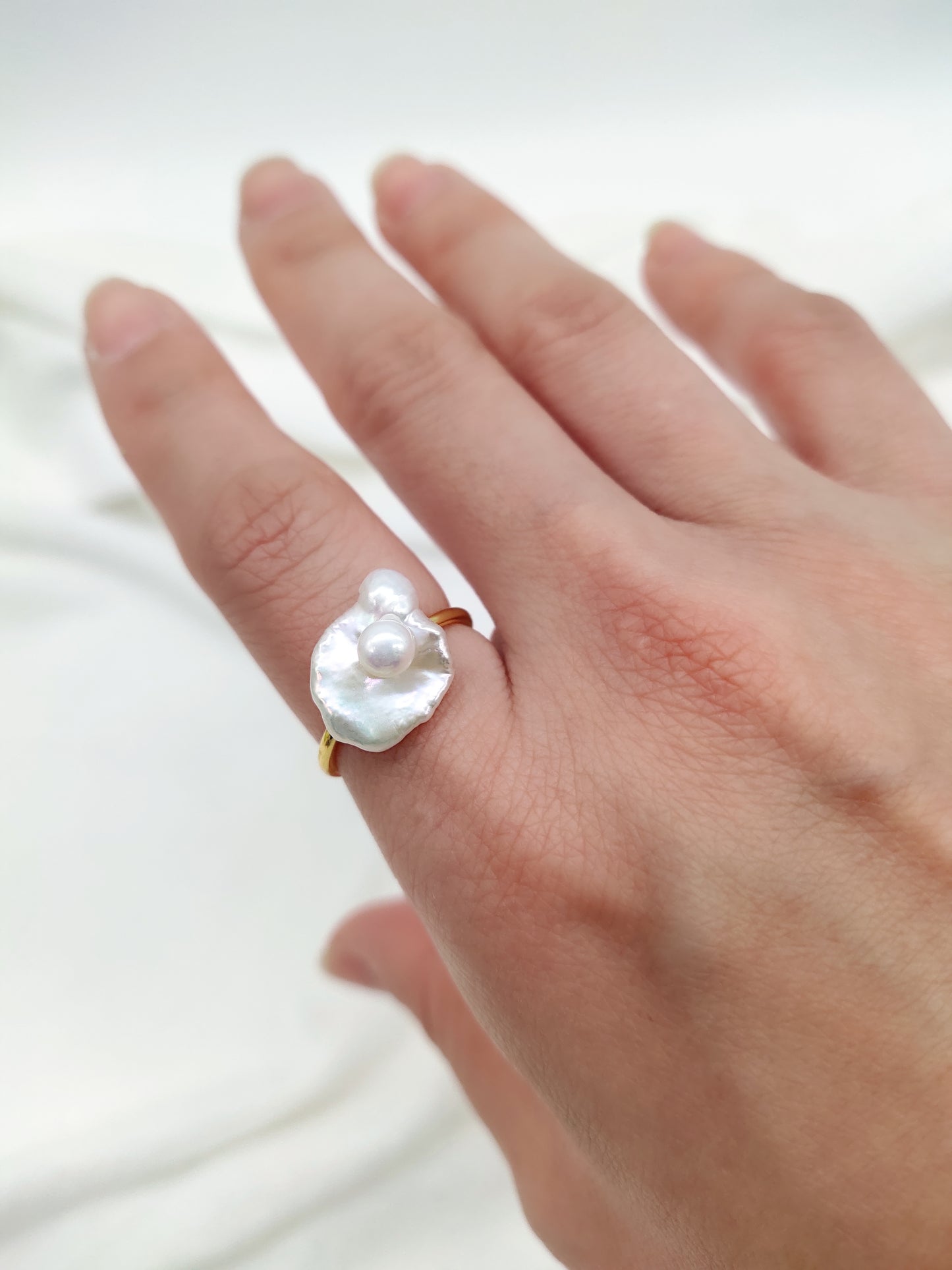 KESHI PEARL RING