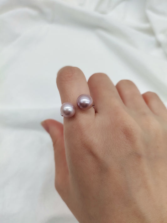 double pearl ring
