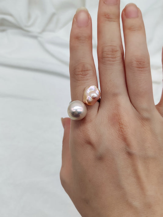 TOI ET MOI (YOU & ME) RING - KESHI PEARL