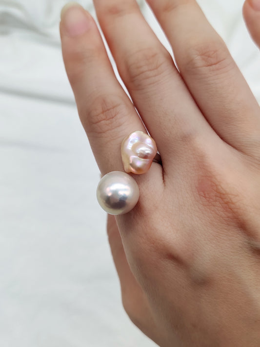 TOI ET MOI (YOU & ME) RING - KESHI PEARL