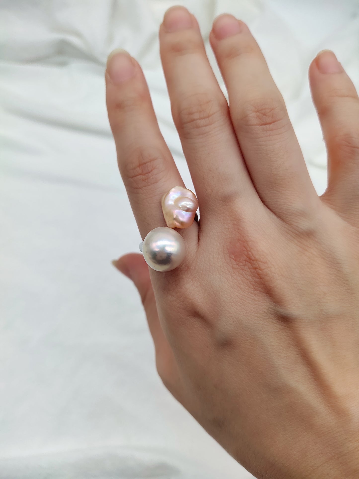 TOI ET MOI (YOU & ME) RING - KESHI PEARL