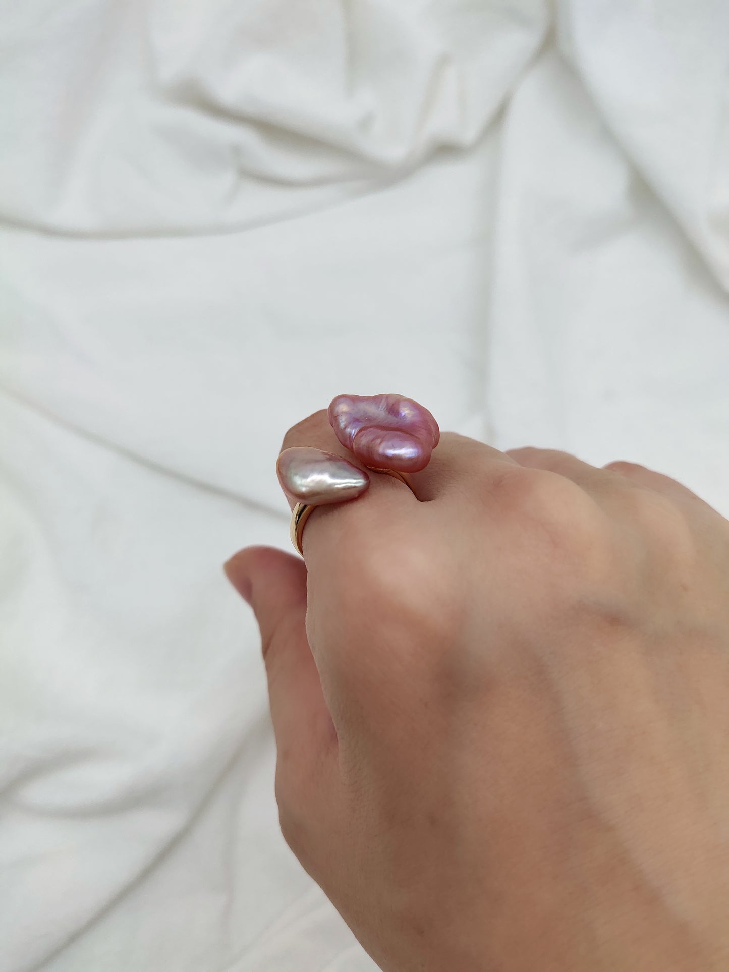 TOI ET MOI (YOU & ME) RING - KESHI PEARL