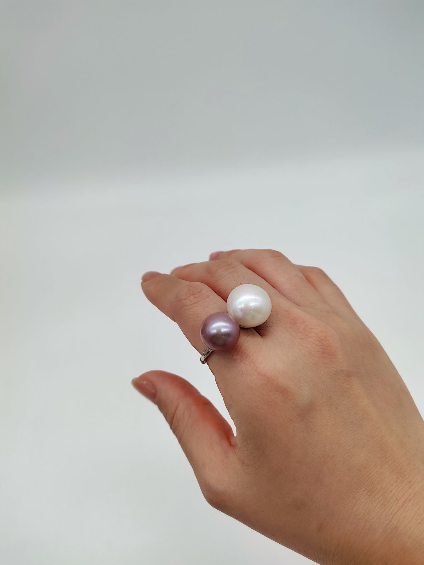 double pearl ring
