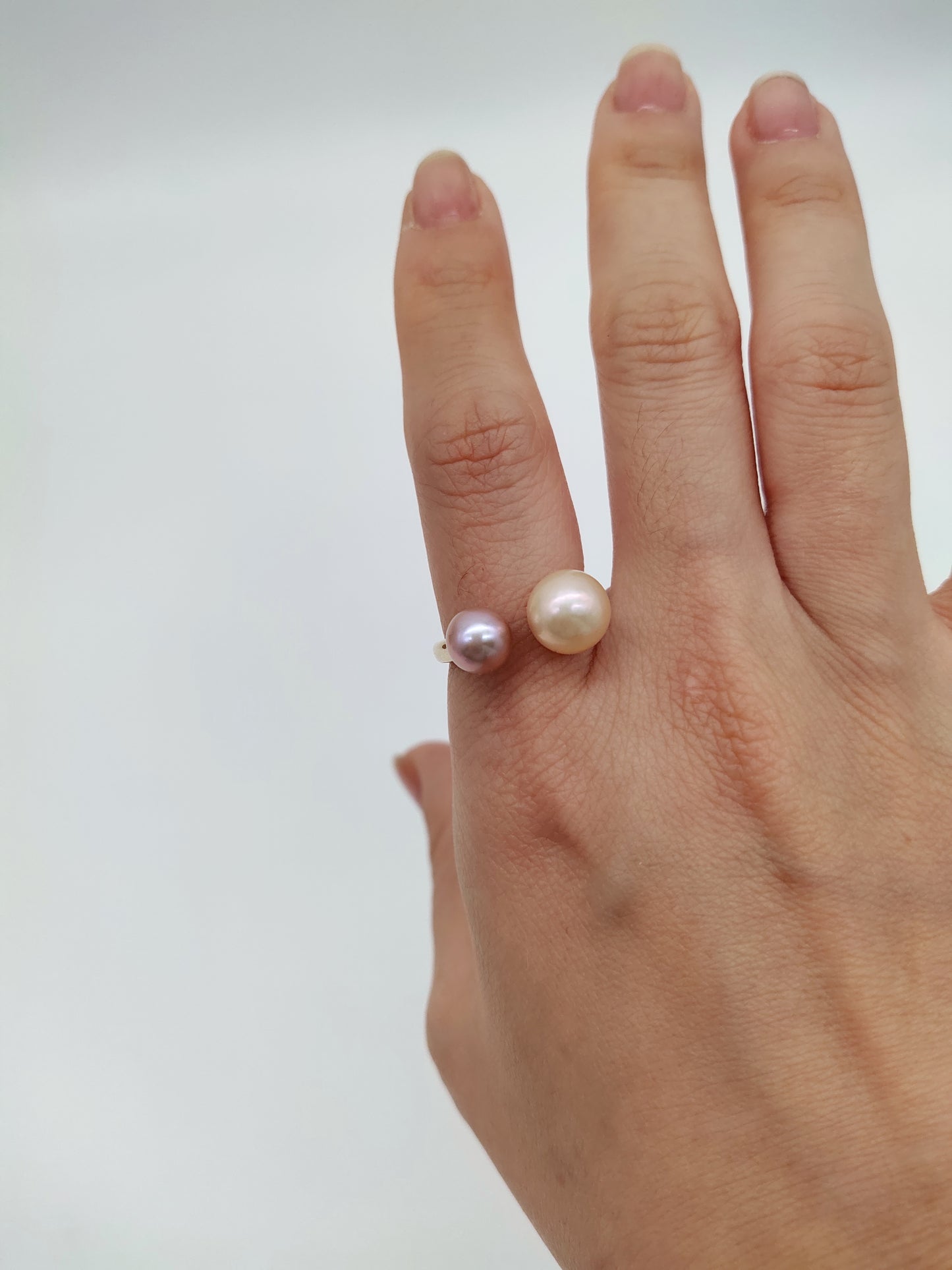 double pearl ring