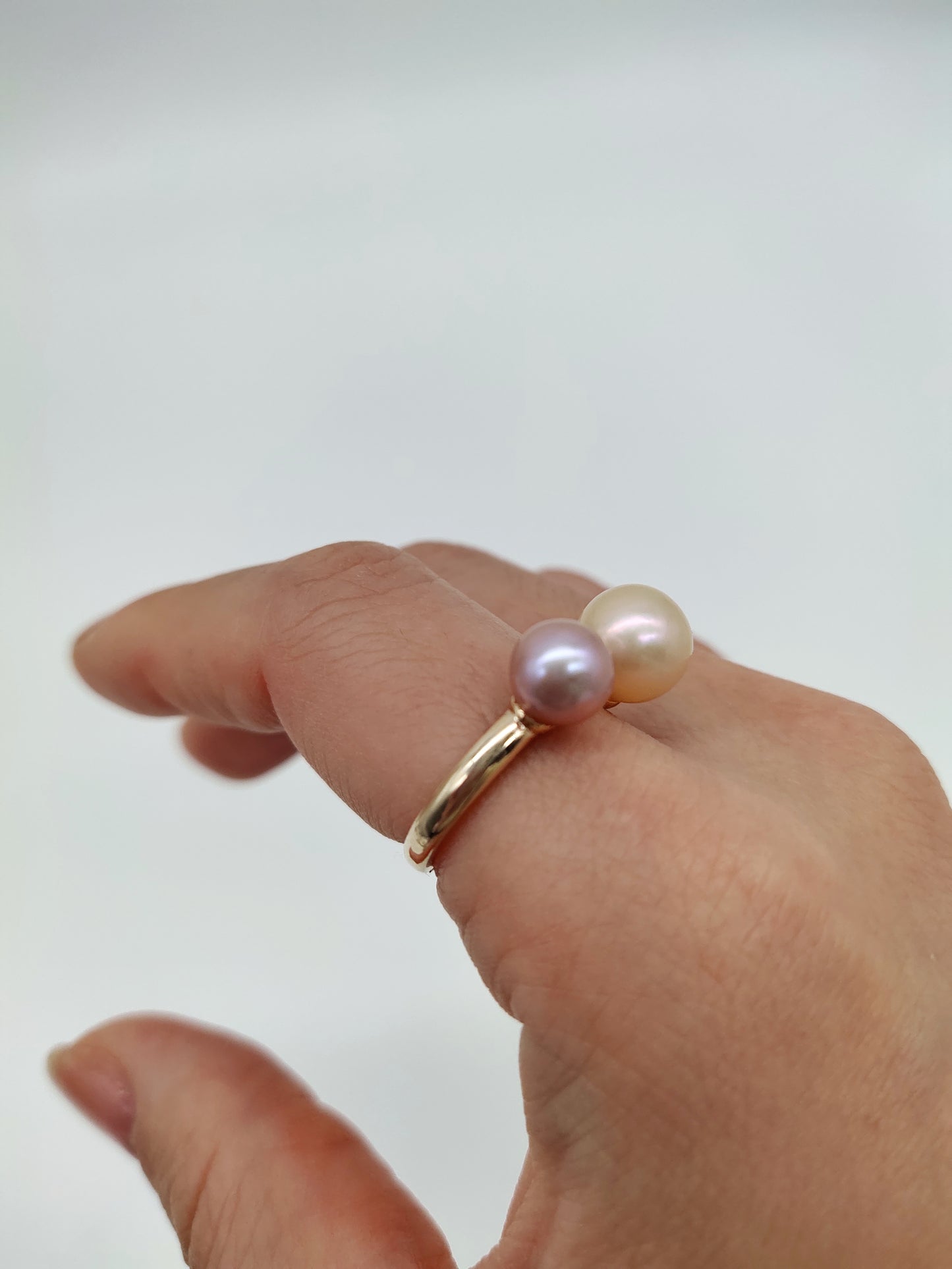 double pearl ring