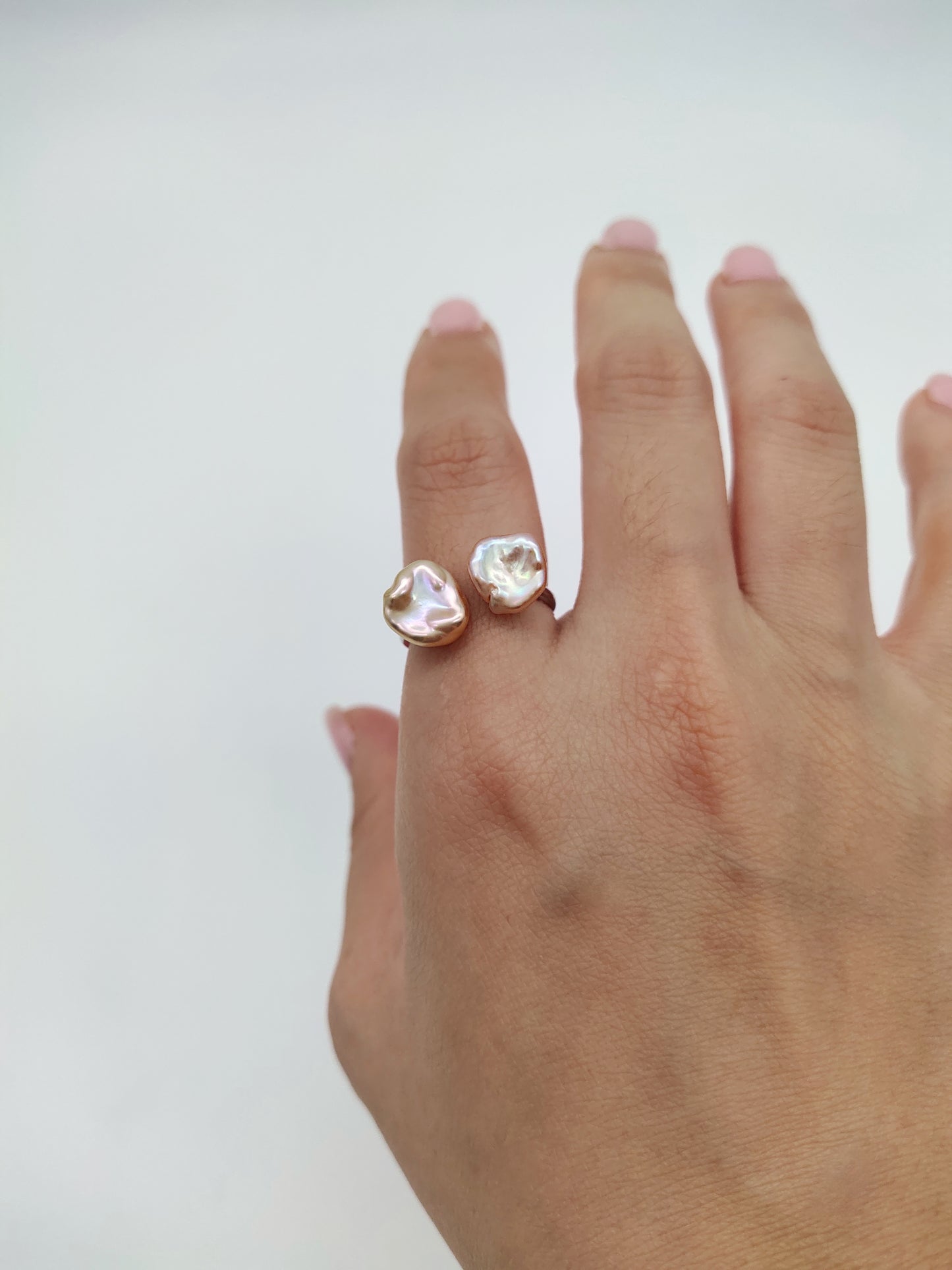 double pearl ring