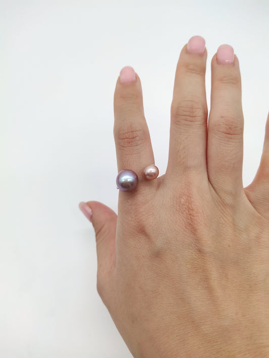 double pearl ring