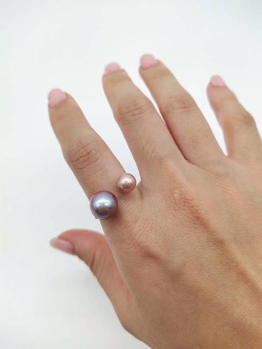 double pearl ring