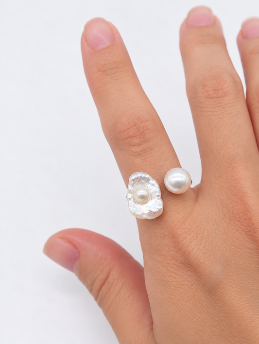 TOI ET MOI (YOU & ME) RING- KESHI PEARL