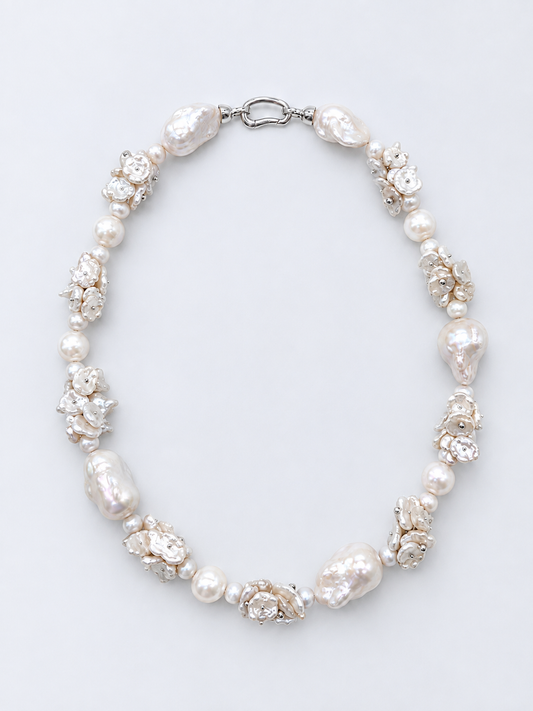 LARGE KESHI BAROQUE PEARL NECKLACE