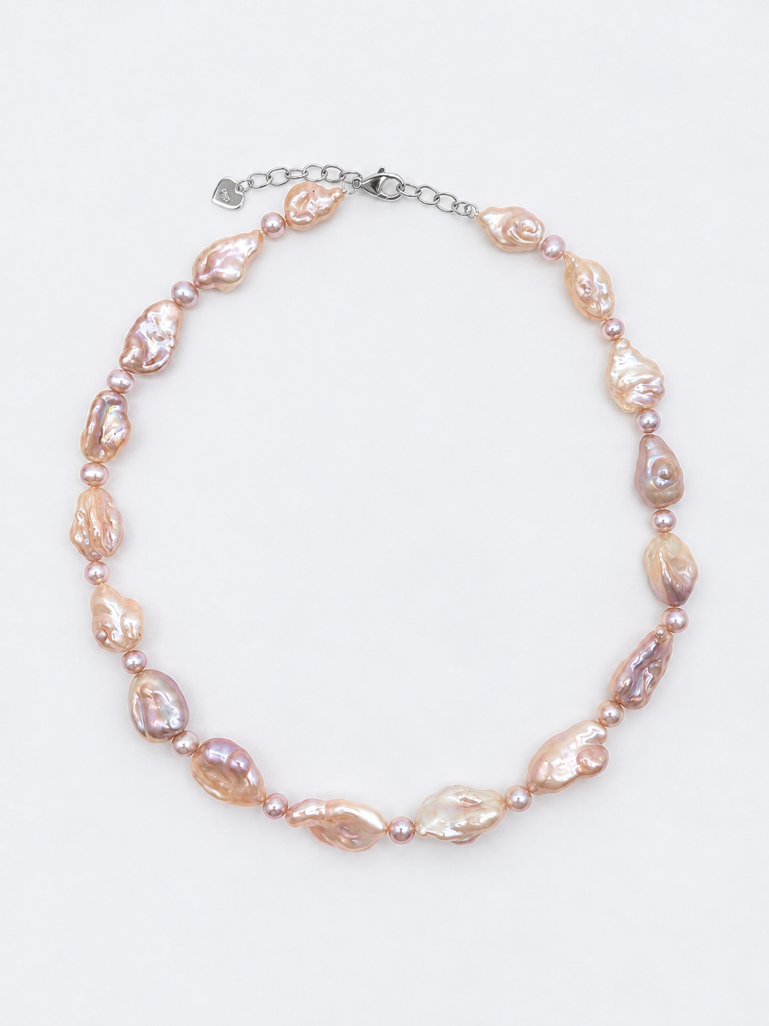 CUSTOM-MADE IRIDESCENT FRESHWATER KESHI PEARL CHOCKER