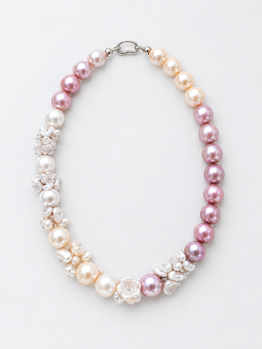 CUSTOM MADE GRADIENT PEARL NACKLACE