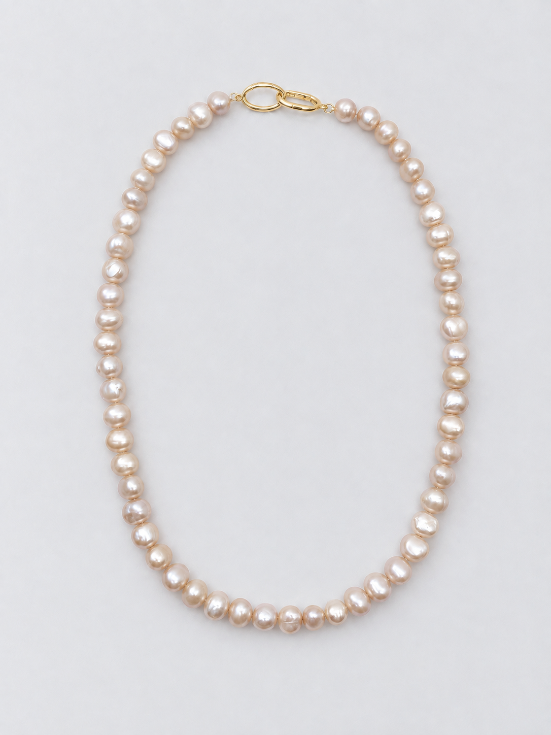 CHAMPAGNE COLOUR PEARL NECKLACE