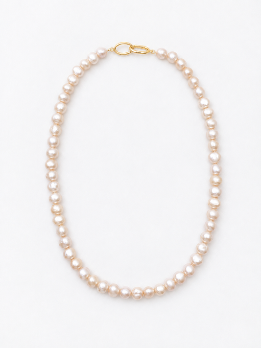 CHAMPAGNE COLOUR PEARL NECKLACE