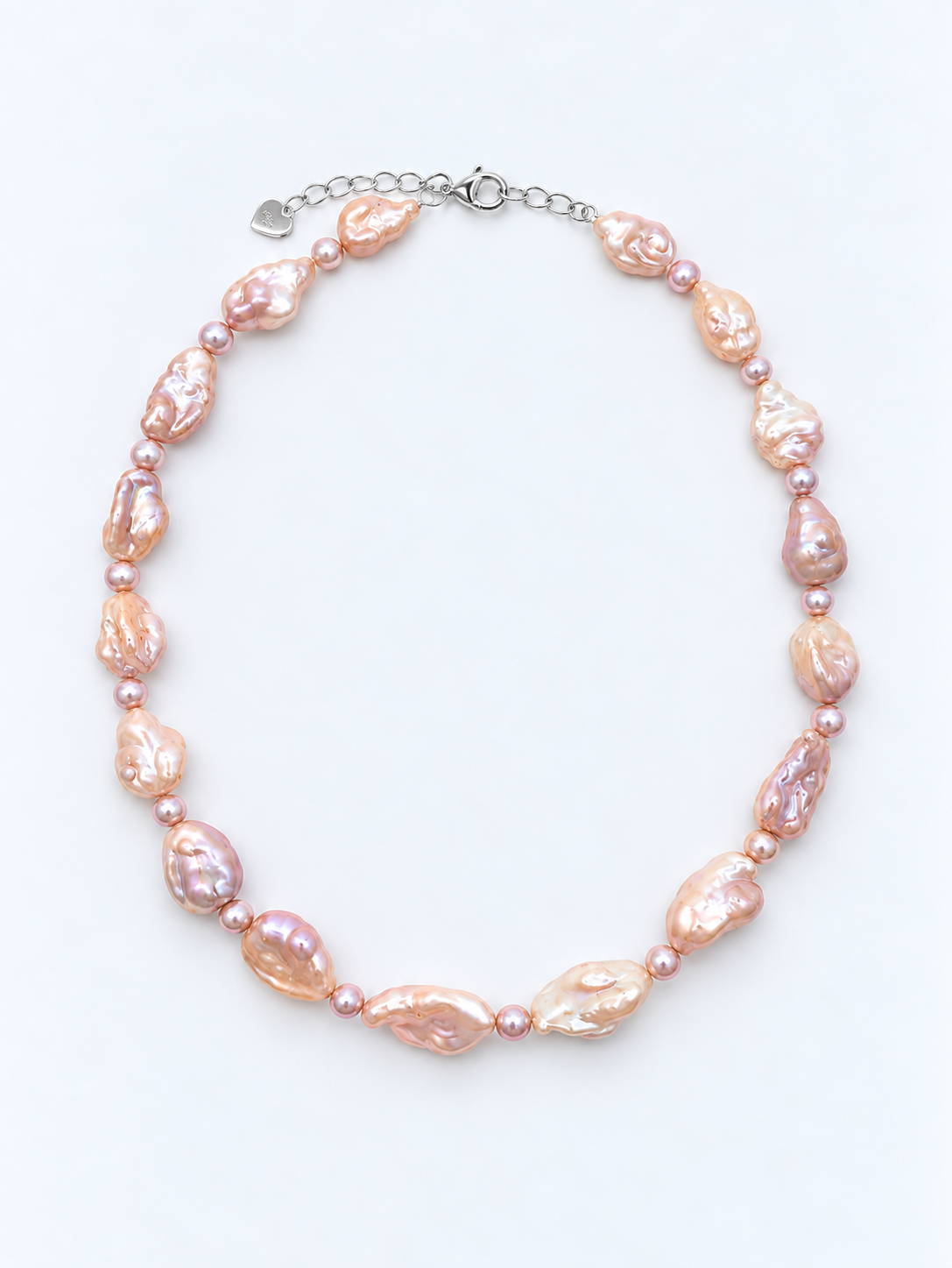 CUSTOM-MADE IRIDESCENT FRESHWATER KESHI PEARL CHOKER