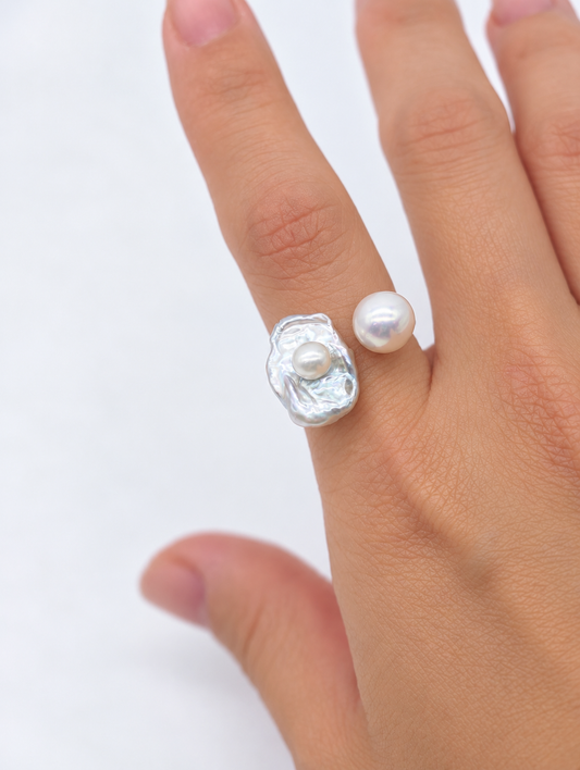 TOI ET MOI (YOU & ME) RING- KESHI PEARL