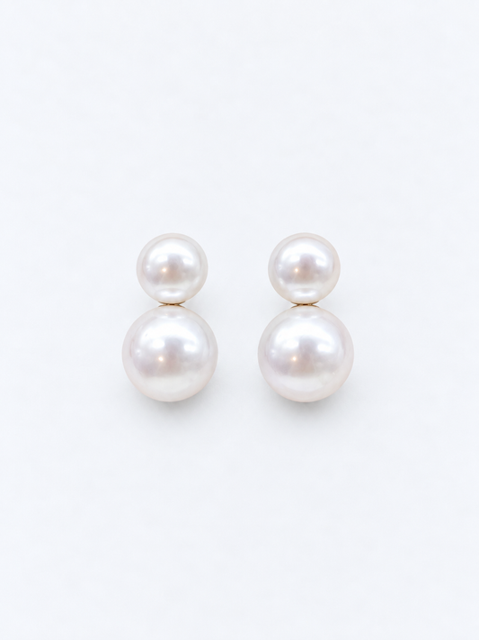 DOUBLE PEARL EARRINGS