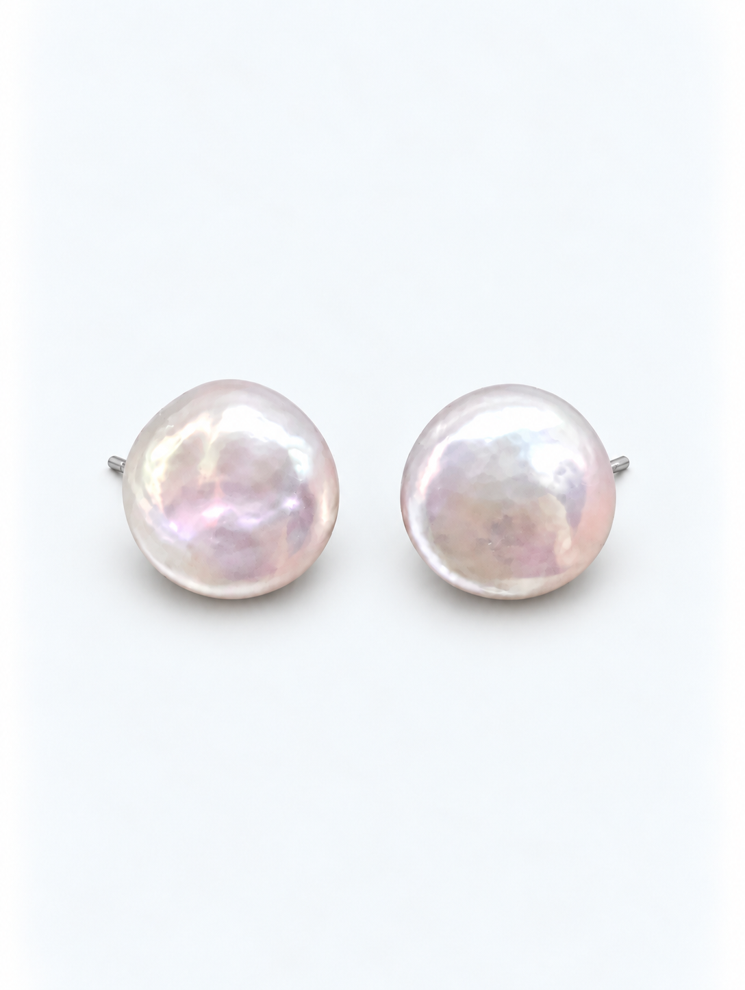 EVERYDAY LARGE COIN  PEARL EARRINGS