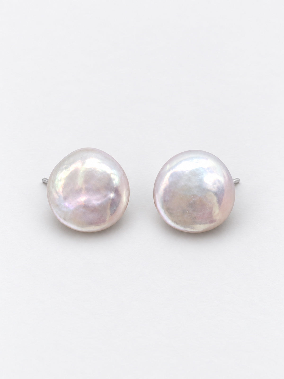EVERYDAY LARGE COIN  PEARL EARRINGS
