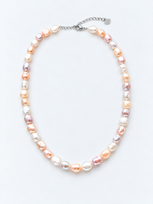 NATURAL CANDY COLOR FRESHWATER PEARL NECKLACE