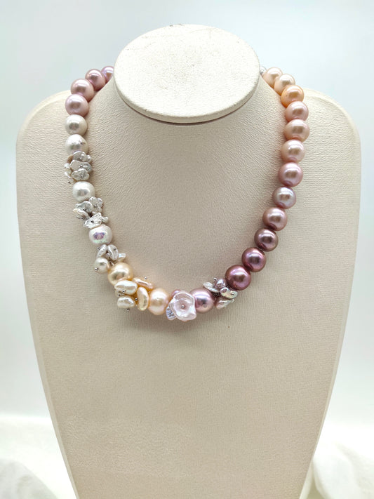 CUSTOM MADE GRADIENT PEARL NACKLACE
