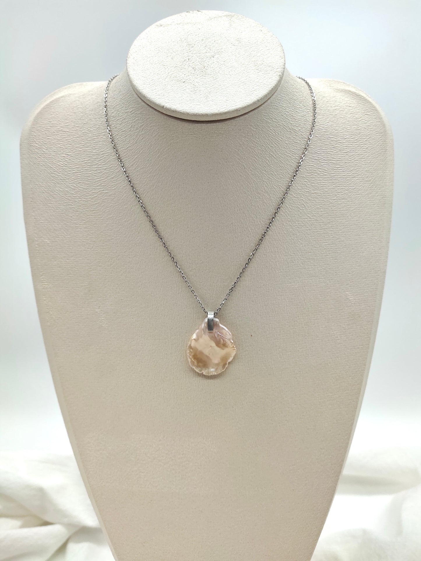 CHAMPAGNE COLOUR KESHI PEARL NECKLACE