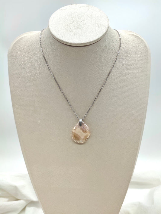 CHAMPAGNE COLOUR KESHI PEARL NECKLACE