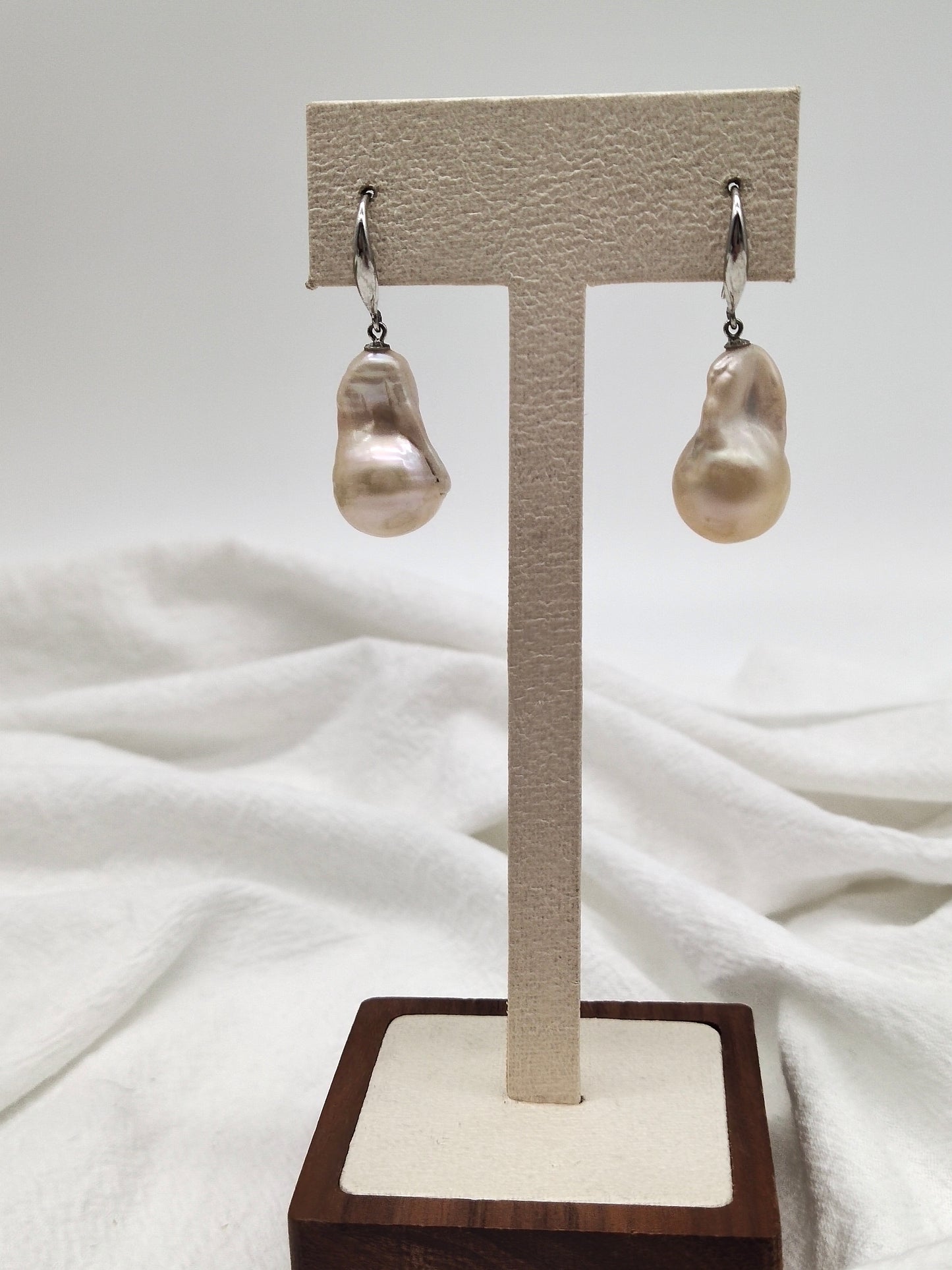 CHAMPAGNE BAROQUE PEARL EARRINGS - SPECIAL OFFER