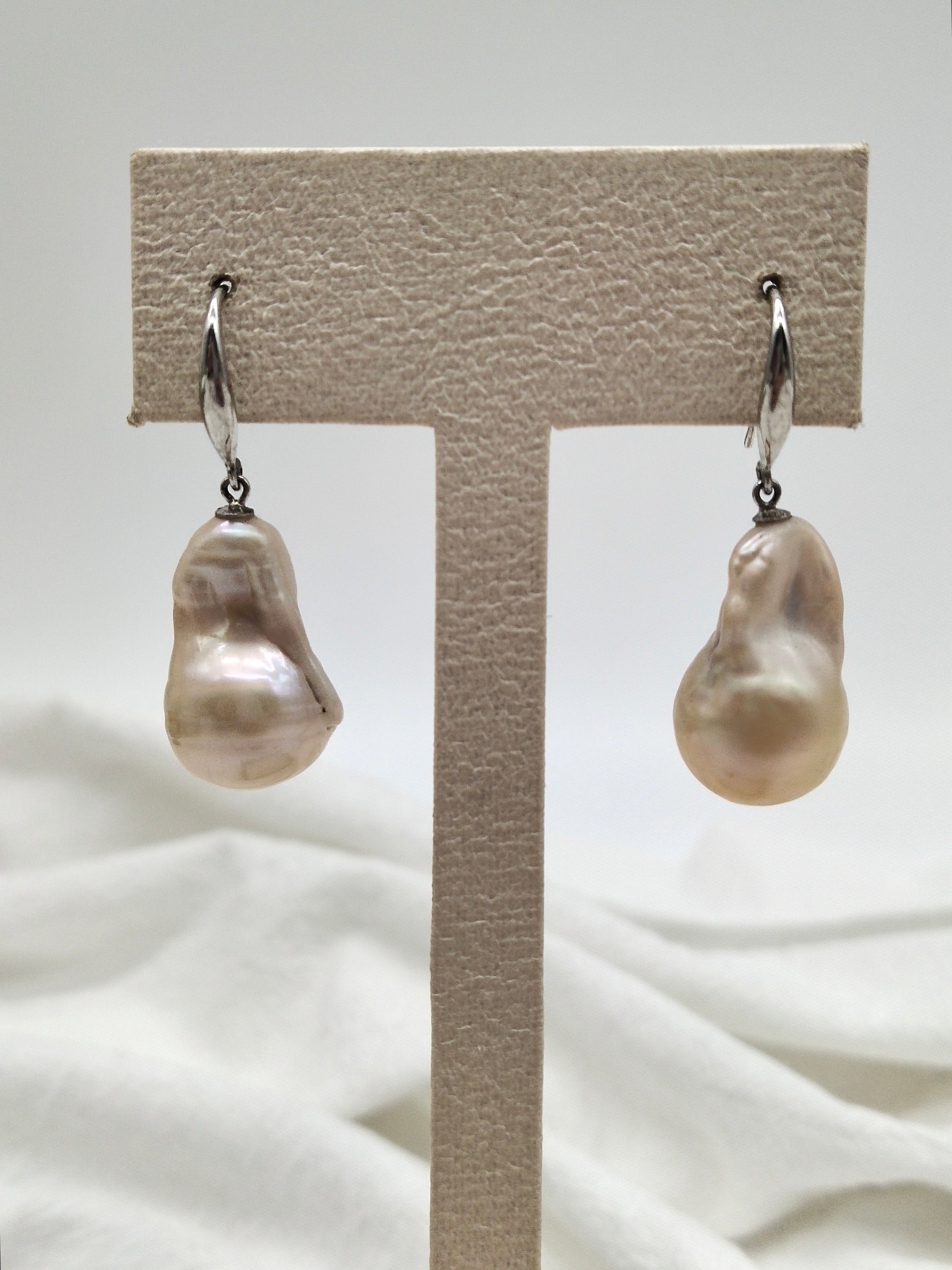 CHAMPAGNE BAROQUE PEARL EARRINGS - SPECIAL OFFER