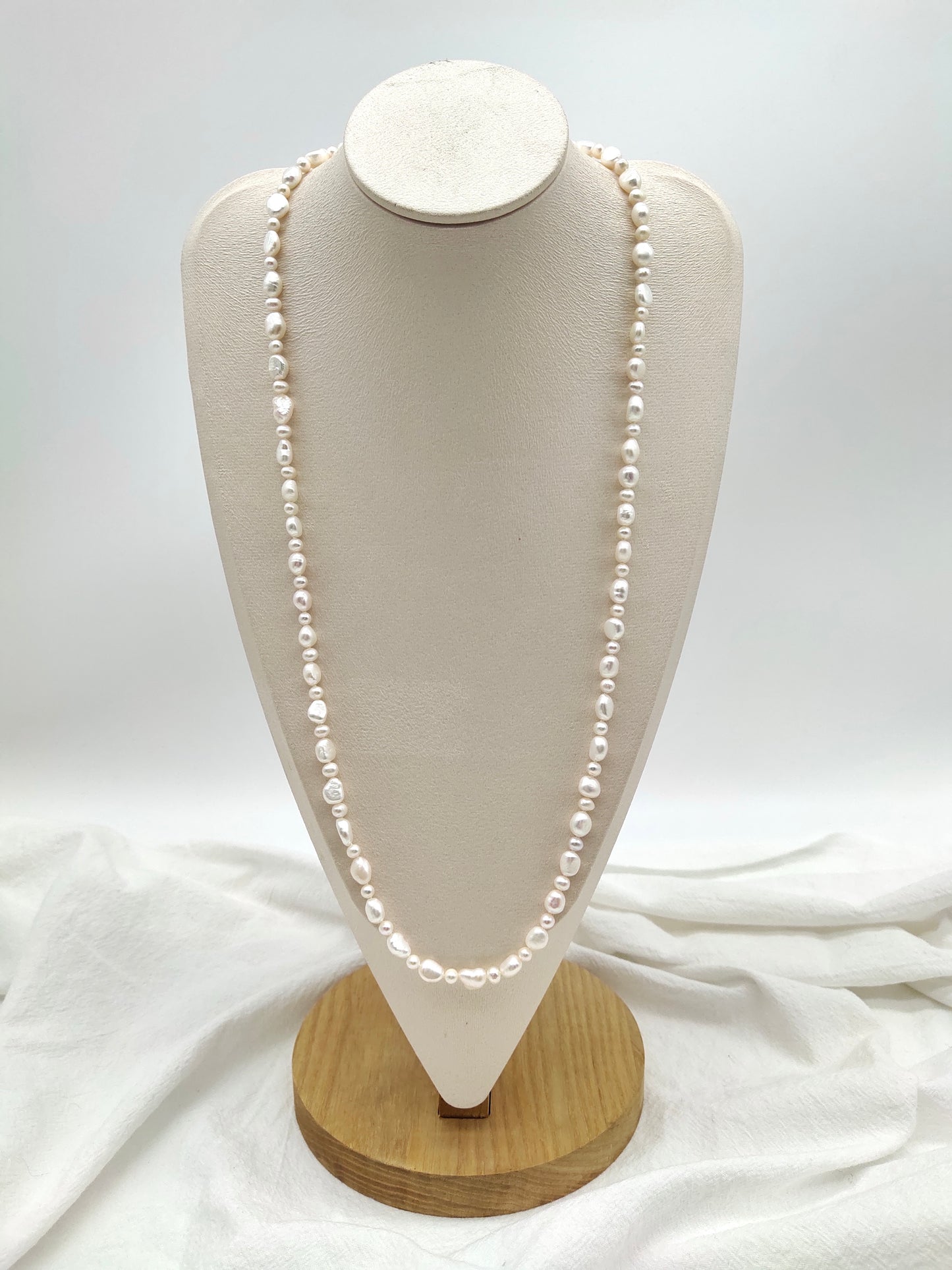 freshwater pearl long necklace