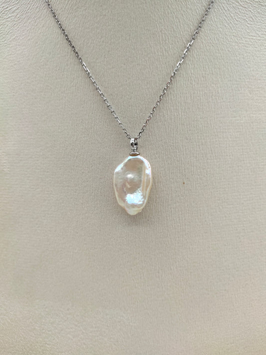 CHAMPAGNE KESHI PEARL PENDANT