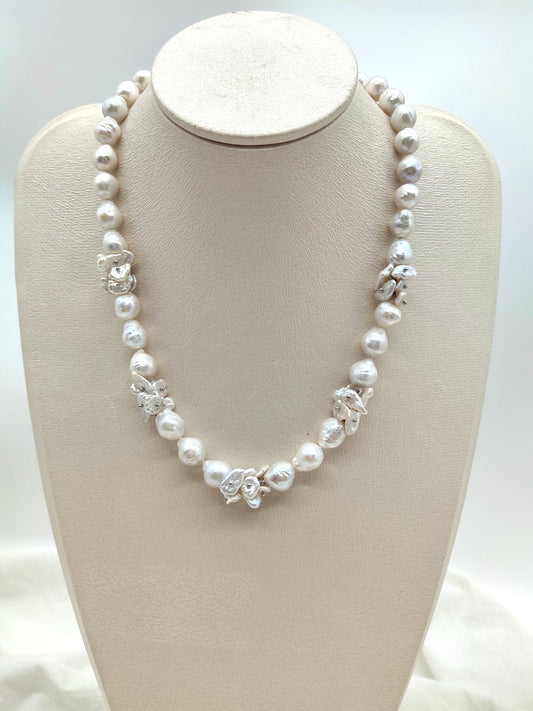 LARGE KESHI PEARL NECKLACE