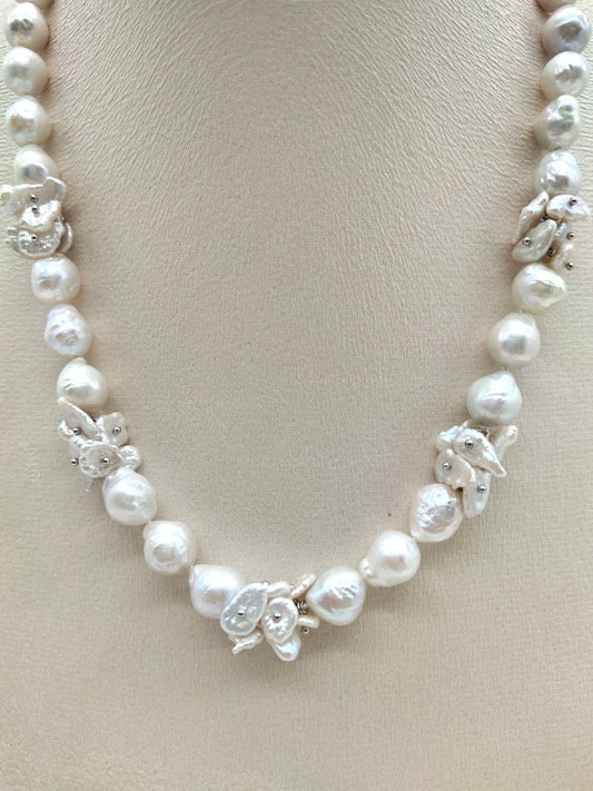 LARGE KESHI PEARL NECKLACE