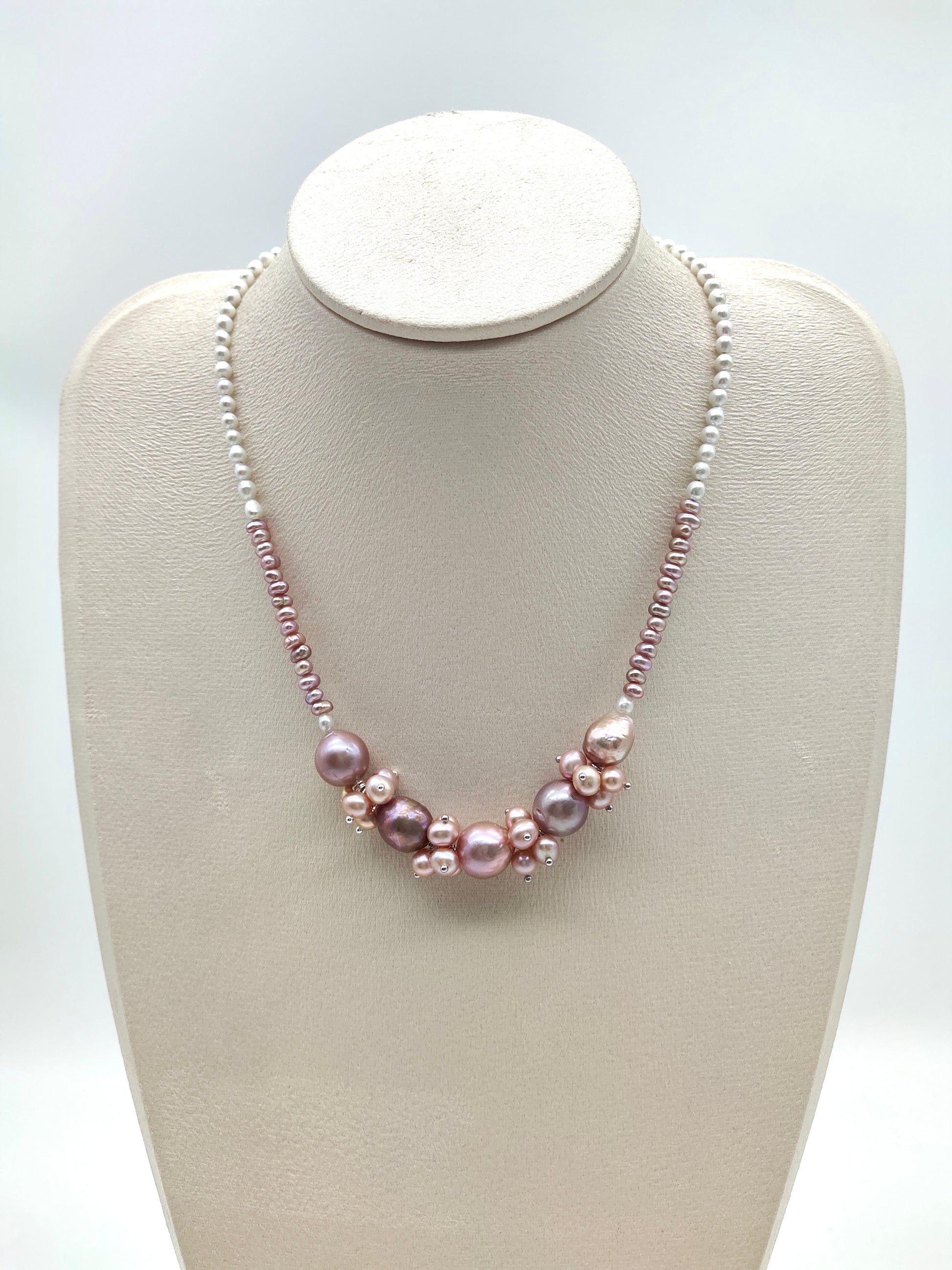  BLOOMING FLOWER PEARL NECKLACE