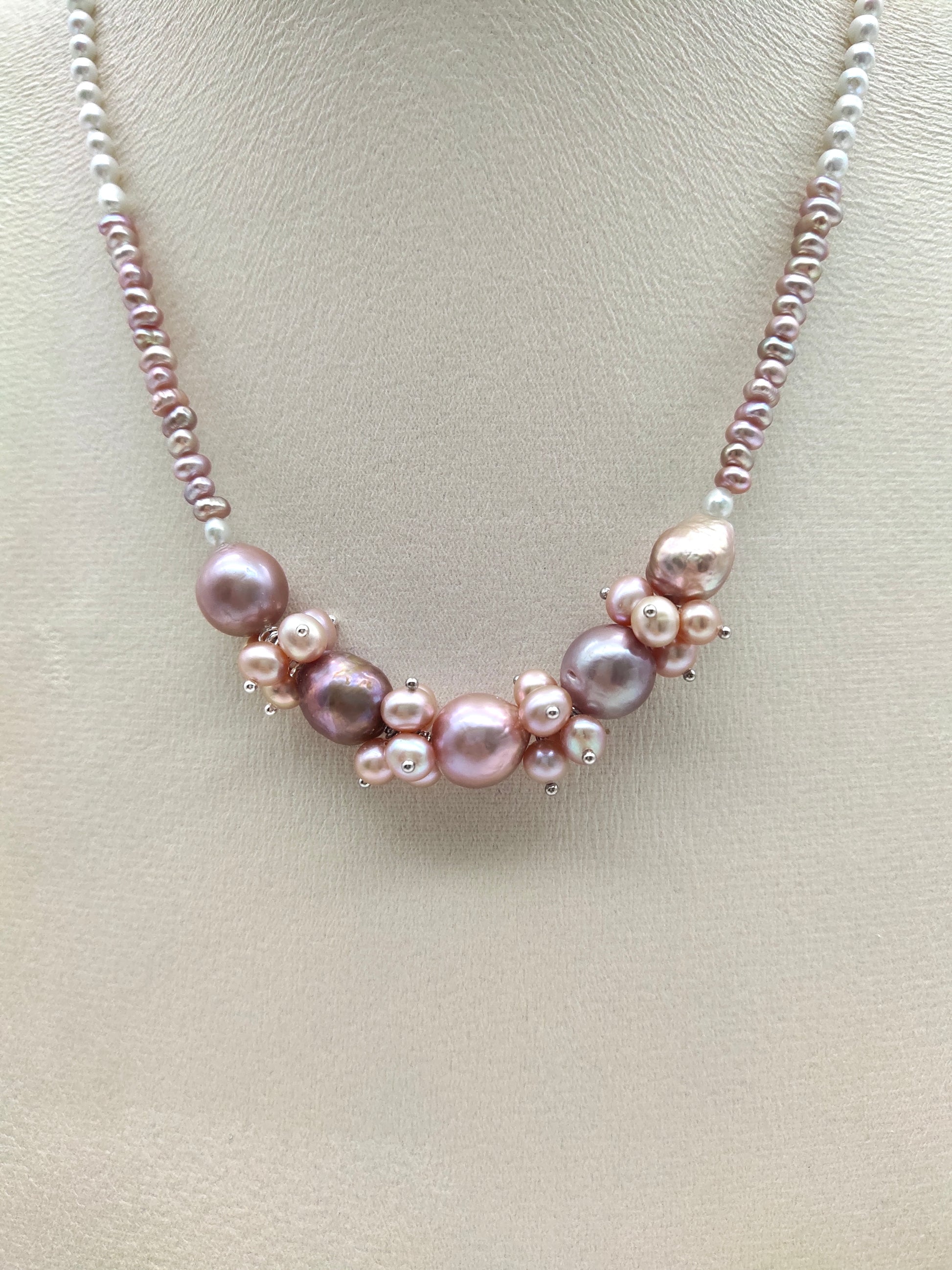  BLOOMING FLOWER PEARL NECKLACE