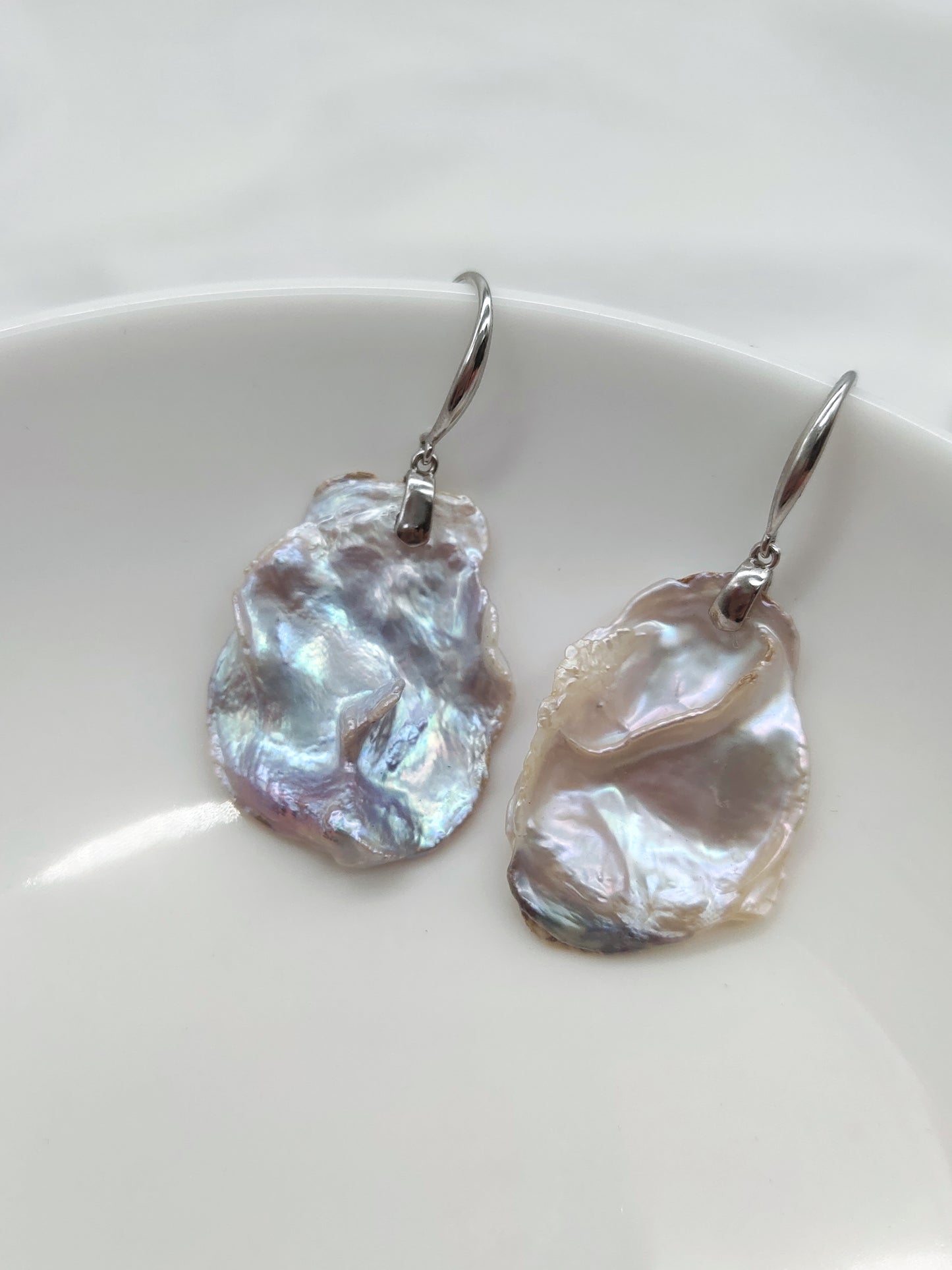 PETAL KESHI PEARL EARRINGS