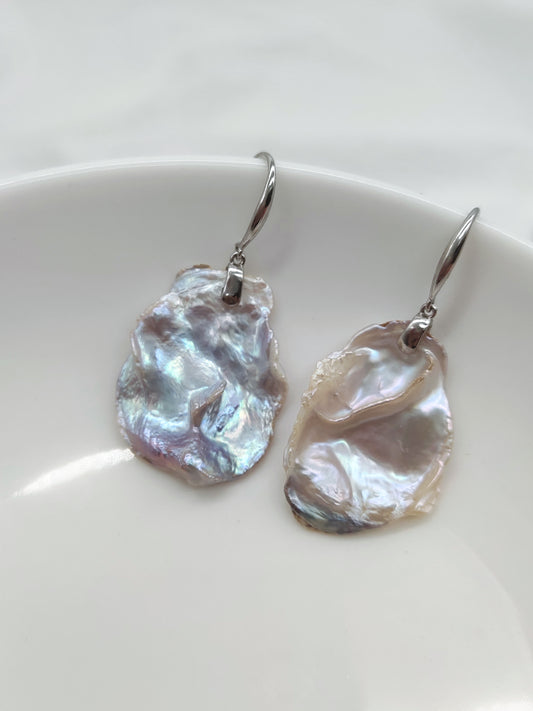 PETAL KESHI PEARL EARRINGS