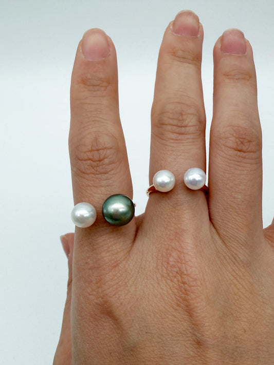 CUSTOM MADE PEARL NACKLACE AND RINGS
