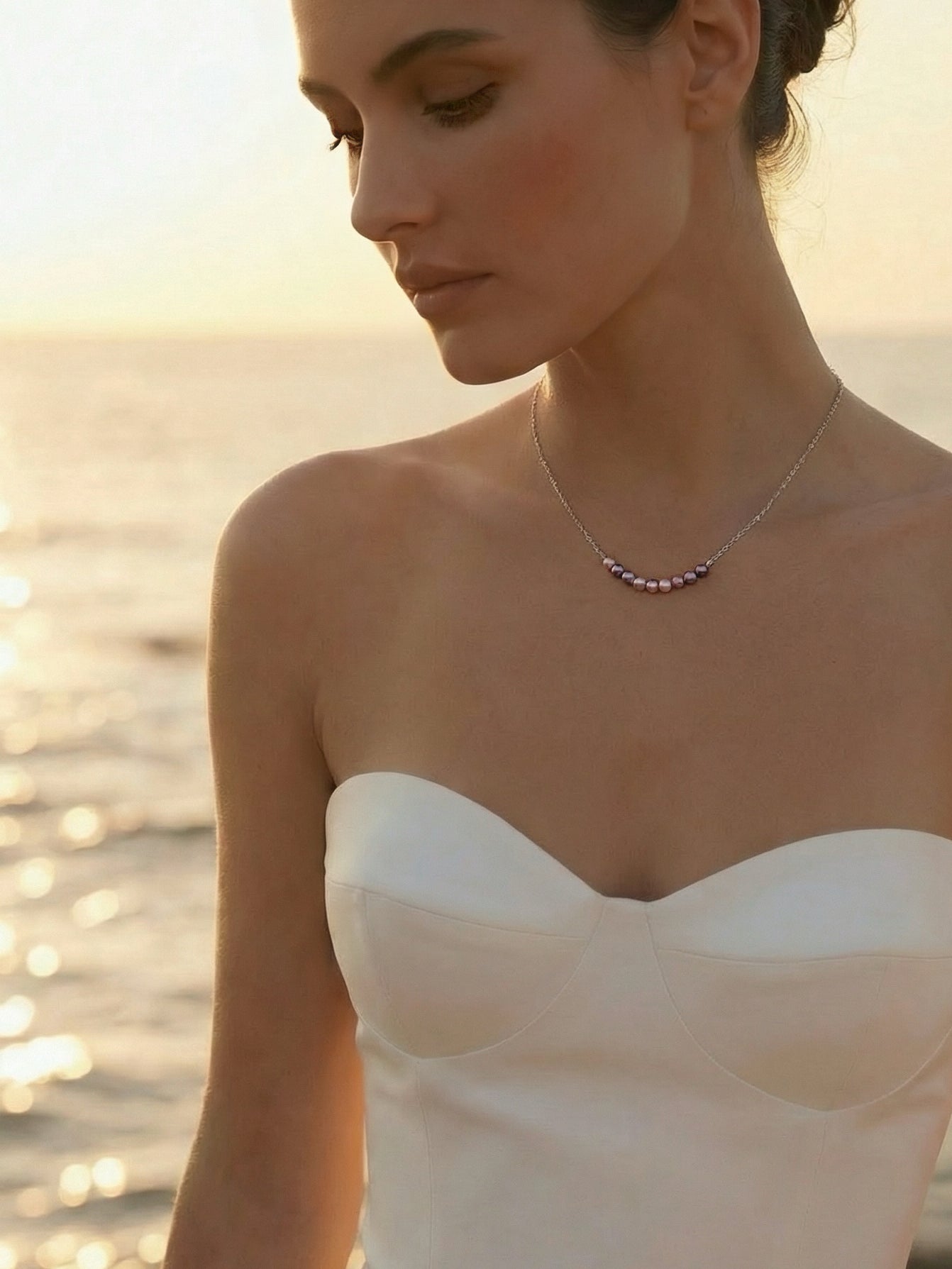 NATURAL PINK BABY PEARL NECKLACE