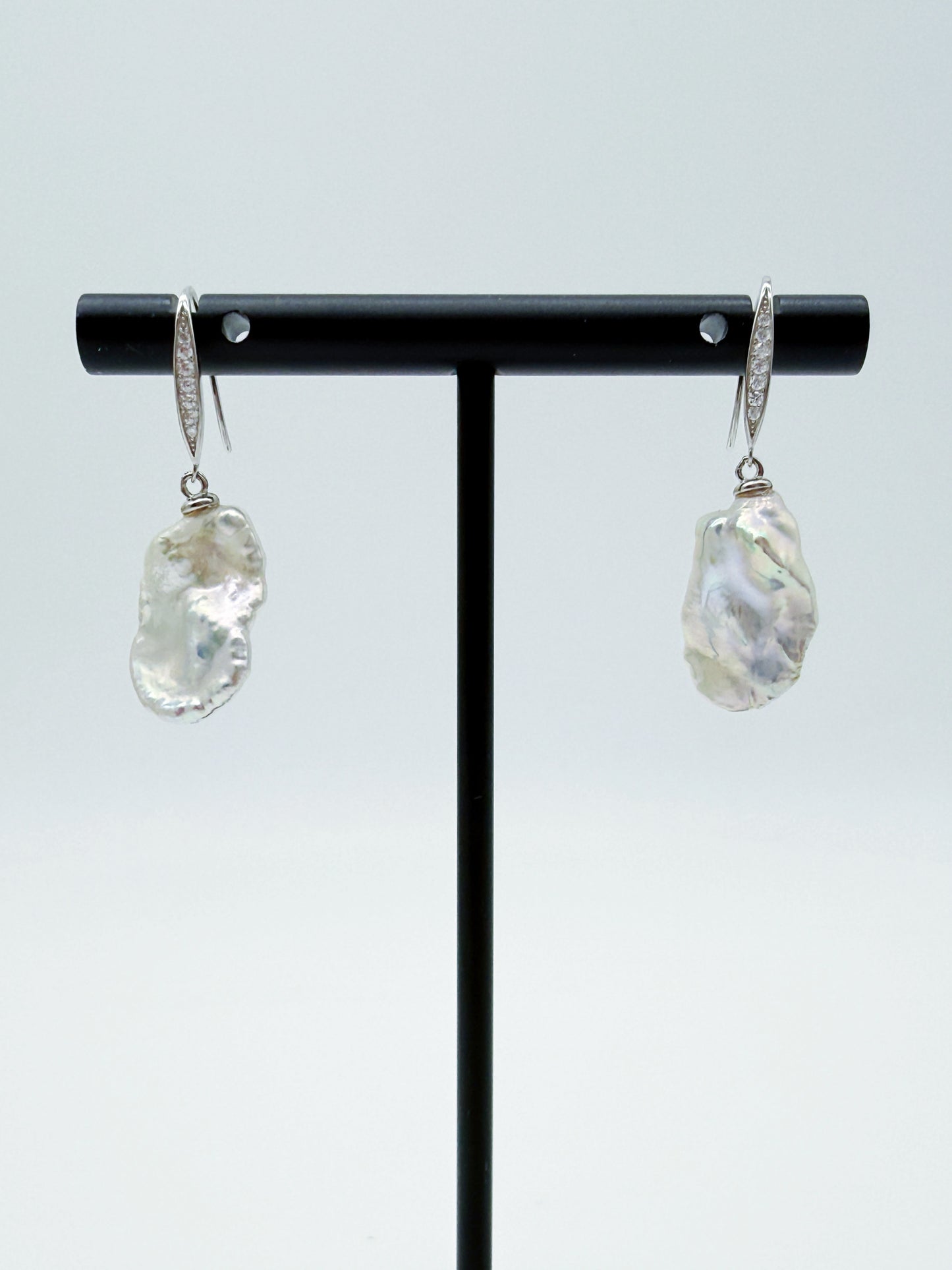 PETAL KESHI PEARL EARRINGS