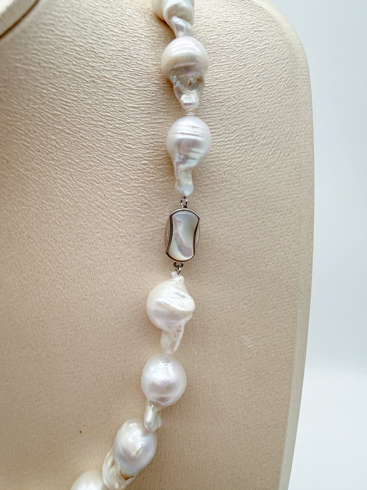 WHITE BAROQUE PEARL NECKLACE- SPECIAL OFFER