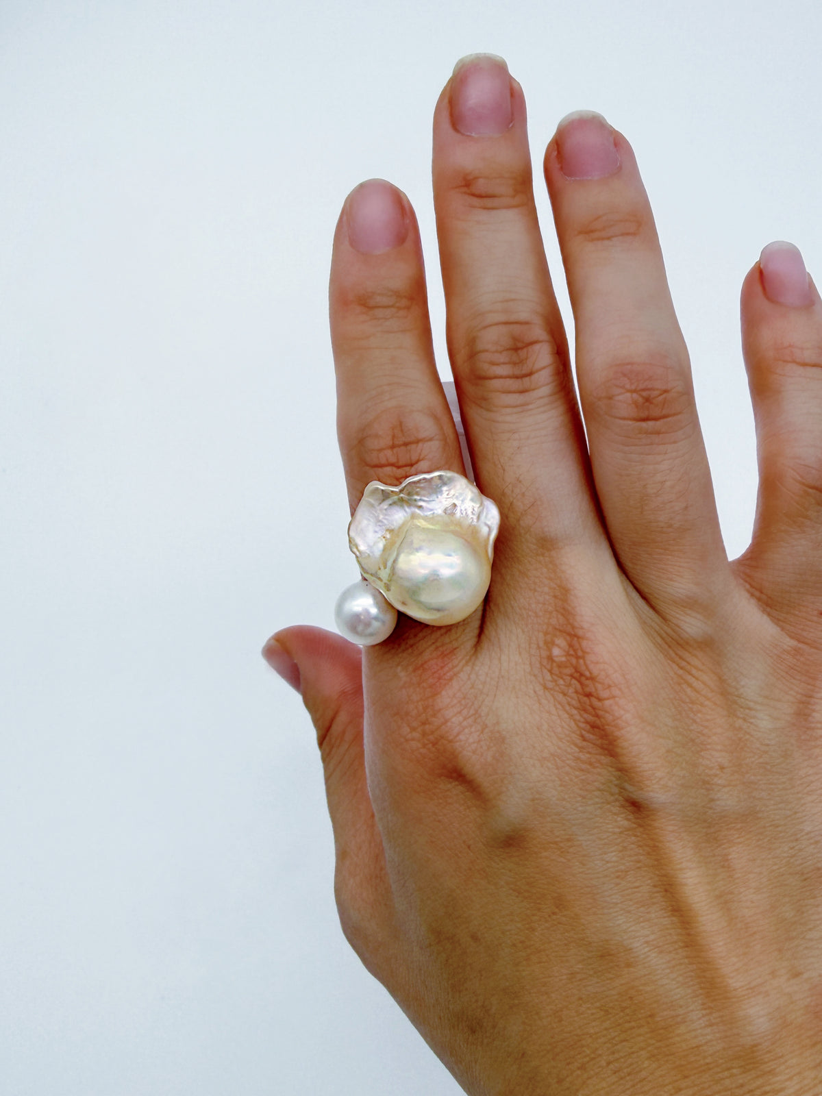 double pearl ring
