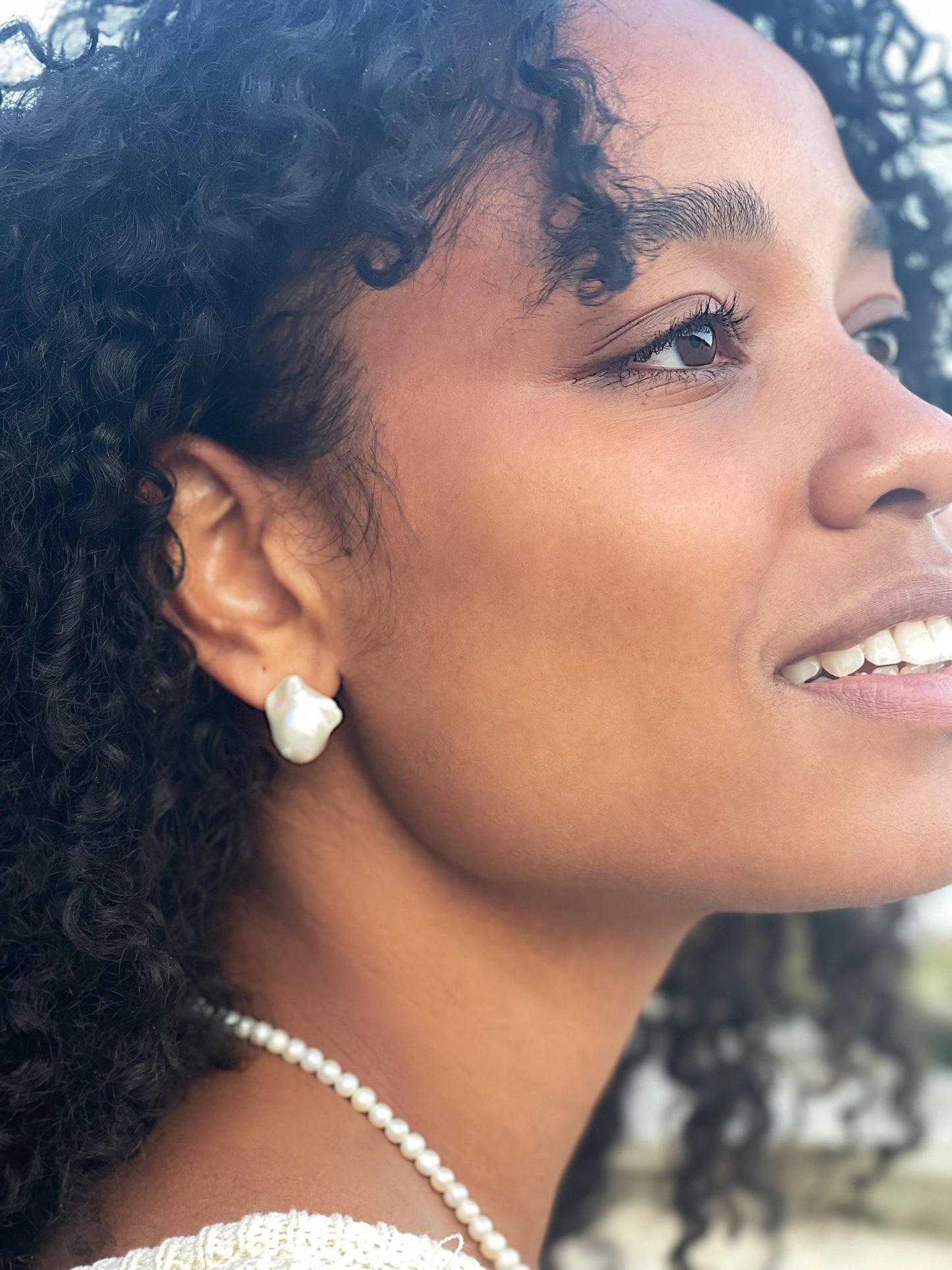 ROSE PEARL EARRINGS